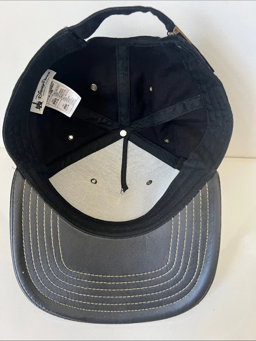 Disney Parks Mickey 28 Hat Cap Black Gold Metallic Adjustable Adult OSFM